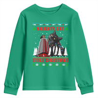 Nakatomi Plaza Christmas Youth Sweatshirt Funny Catzilla Monster Xmas - Wonder Print Shop