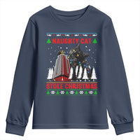 Nakatomi Plaza Christmas Youth Sweatshirt Funny Catzilla Monster Xmas - Wonder Print Shop