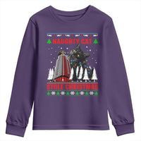 Nakatomi Plaza Christmas Youth Sweatshirt Funny Catzilla Monster Xmas - Wonder Print Shop