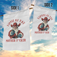 Yippee Ki Yay Mother Fcker Garden Flag Funny Santa Gun Christmas - Wonder Print Shop