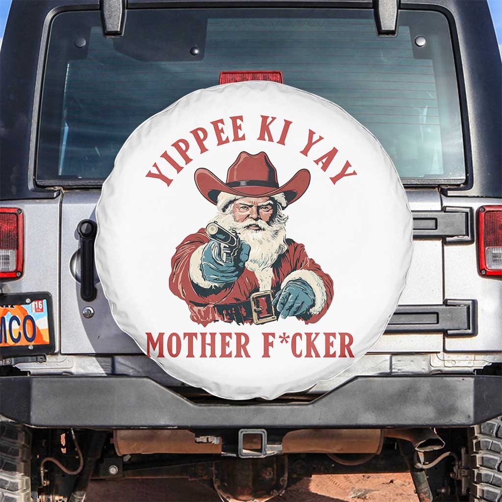 Yippee Ki Yay Mother Fcker Spare Tire Cover Funny Santa Gun Christmas - Wonder Print Shop