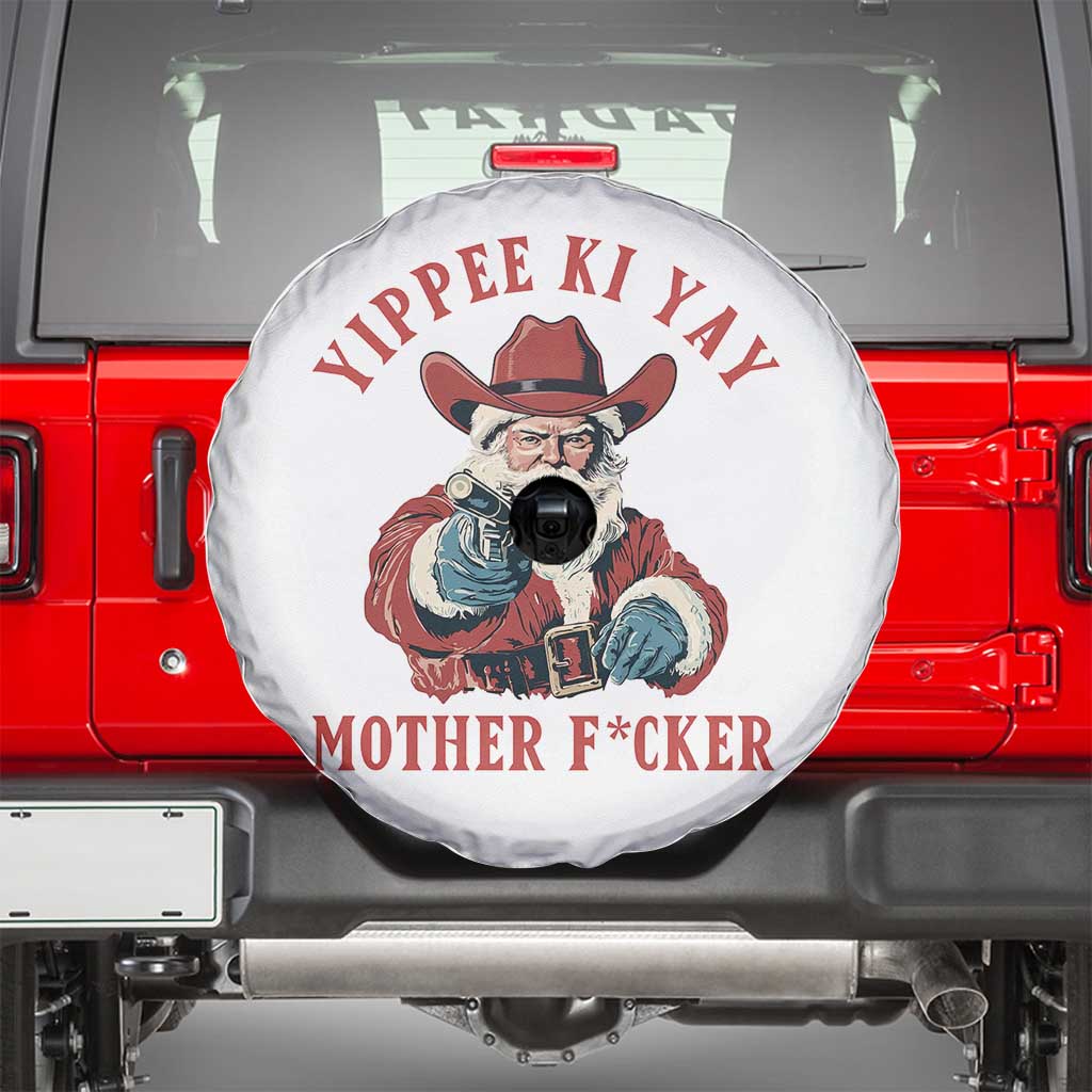 Yippee Ki Yay Mother Fcker Spare Tire Cover Funny Santa Gun Christmas - Wonder Print Shop