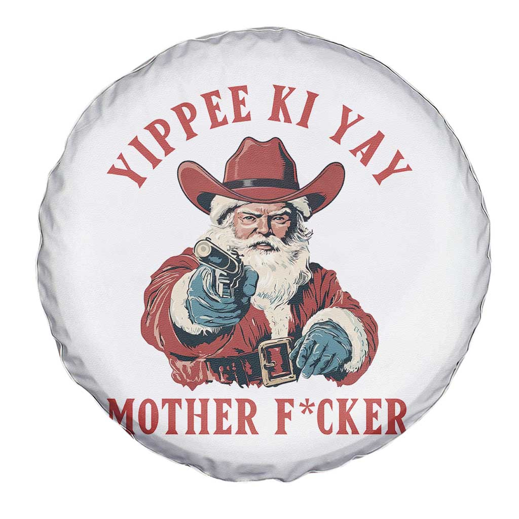 Yippee Ki Yay Mother Fcker Spare Tire Cover Funny Santa Gun Christmas - Wonder Print Shop