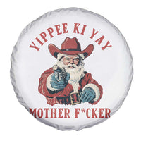 Yippee Ki Yay Mother Fcker Spare Tire Cover Funny Santa Gun Christmas - Wonder Print Shop