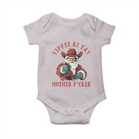 Yippee Ki Yay Mother Fcker Baby Onesie Funny Santa Gun Christmas - Wonder Print Shop