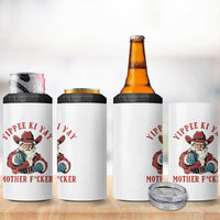 Yippee Ki Yay Mother Fcker 4 in 1 Can Cooler Tumbler Funny Santa Gun Christmas - Wonder Print Shop