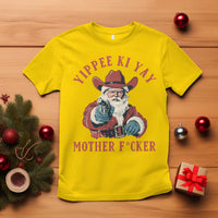 Yippee Ki Yay Mother Fcker T Shirt Funny Santa Gun Christmas - Wonder Print Shop