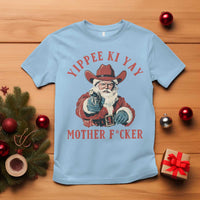 Yippee Ki Yay Mother Fcker T Shirt Funny Santa Gun Christmas - Wonder Print Shop