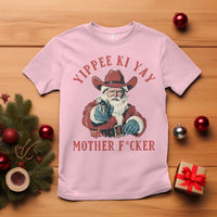 Yippee Ki Yay Mother Fcker T Shirt Funny Santa Gun Christmas - Wonder Print Shop