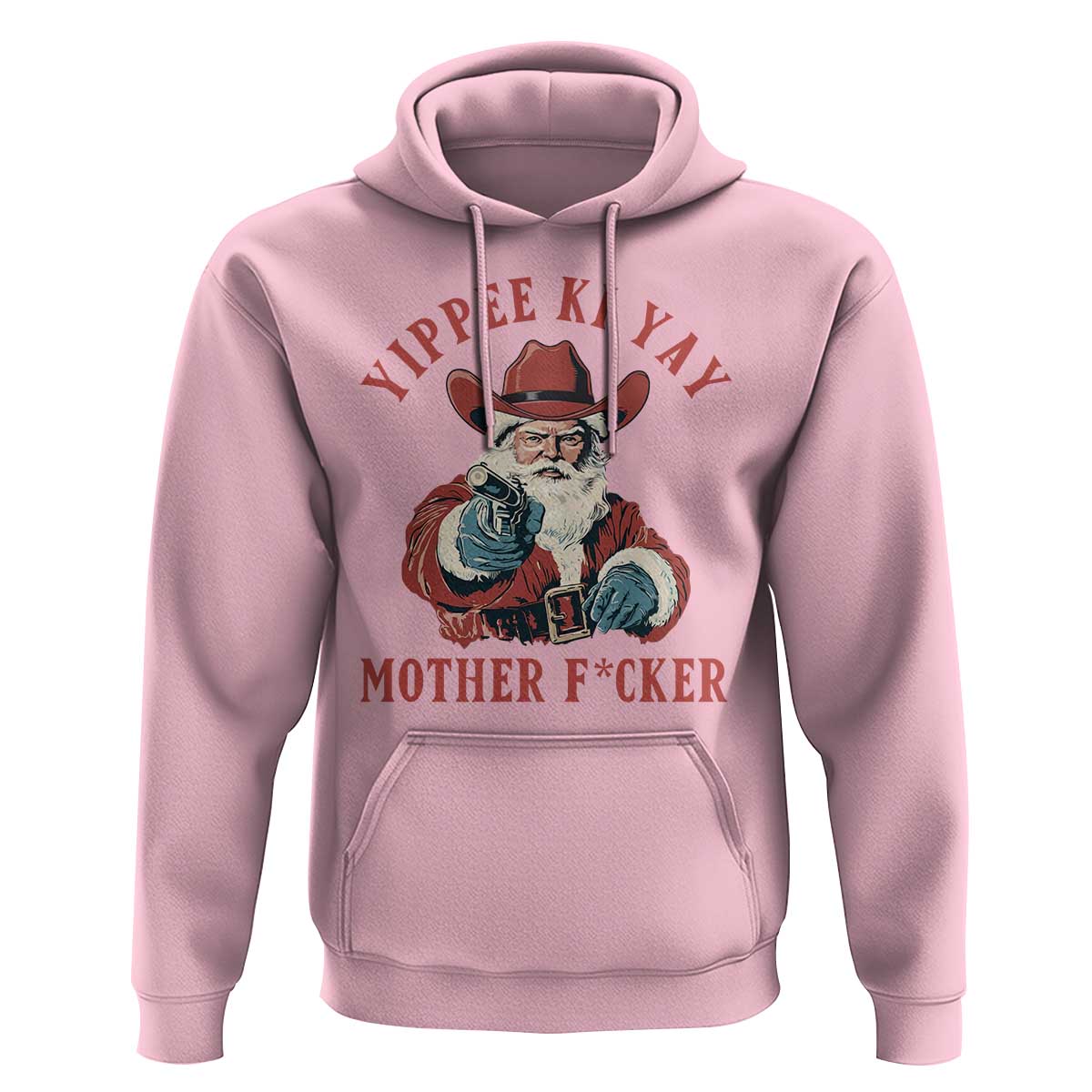 Yippee Ki Yay Mother Fcker Hoodie Funny Santa Gun Christmas - Wonder Print Shop