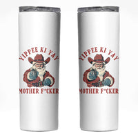 Yippee Ki Yay Mother Fcker Skinny Tumbler Funny Santa Gun Christmas - Wonder Print Shop
