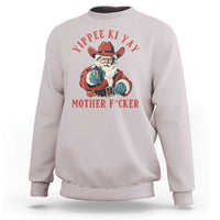 Yippee Ki Yay Mother Fcker Sweatshirt Funny Santa Gun Christmas - Wonder Print Shop