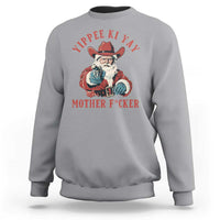 Yippee Ki Yay Mother Fcker Sweatshirt Funny Santa Gun Christmas - Wonder Print Shop