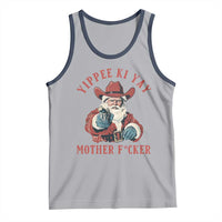 Yippee Ki Yay Mother Fcker Tank Top Funny Santa Gun Christmas - Wonder Print Shop
