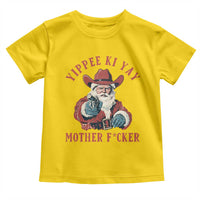 Yippee Ki Yay Mother Fcker Toddler T Shirt Funny Santa Gun Christmas - Wonder Print Shop