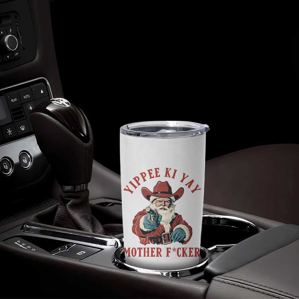 Yippee Ki Yay Mother Fcker Tumbler Cup Funny Santa Gun Christmas - Wonder Print Shop