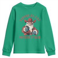 Yippee Ki Yay Mother Fcker Youth Sweatshirt Funny Santa Gun Christmas - Wonder Print Shop