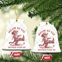 Funny Cowboy Cat Ceramic Ornament Western Rodeo Meow Ki Yay Mother Purrer - Wonder Print Shop