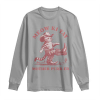 Funny Cowboy Cat Long Sleeve Shirt Western Rodeo Meow Ki Yay Mother Purrer - Wonder Print Shop