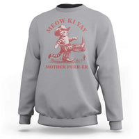 Funny Cowboy Cat Sweatshirt Western Rodeo Meow Ki Yay Mother Purrer - Wonder Print Shop