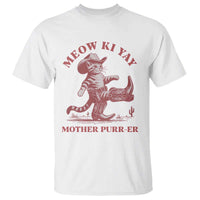 Funny Cowboy Cat T Shirt Western Rodeo Meow Ki Yay Mother Purrer - Wonder Print Shop