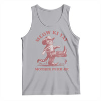 Funny Cowboy Cat Tank Top Western Rodeo Meow Ki Yay Mother Purrer - Wonder Print Shop