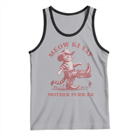 Funny Cowboy Cat Tank Top Western Rodeo Meow Ki Yay Mother Purrer - Wonder Print Shop