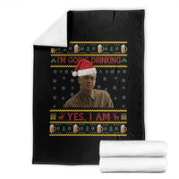 Charlie Hunnam Ed Gein Throw Blanket I Am Going Drinking Yes I Am Christmas - Wonder Print Shop