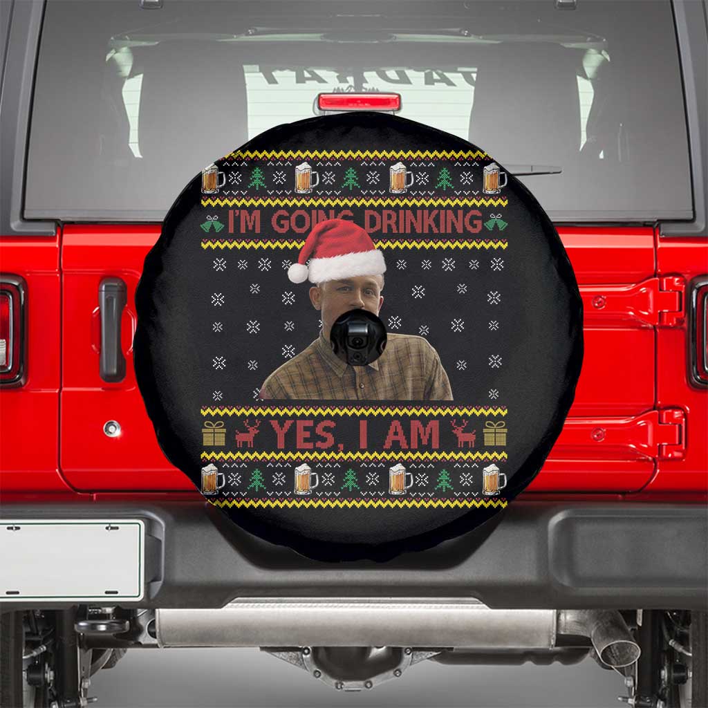 Charlie Hunnam Ed Gein Spare Tire Cover I Am Going Drinking Yes I Am Christmas - Wonder Print Shop