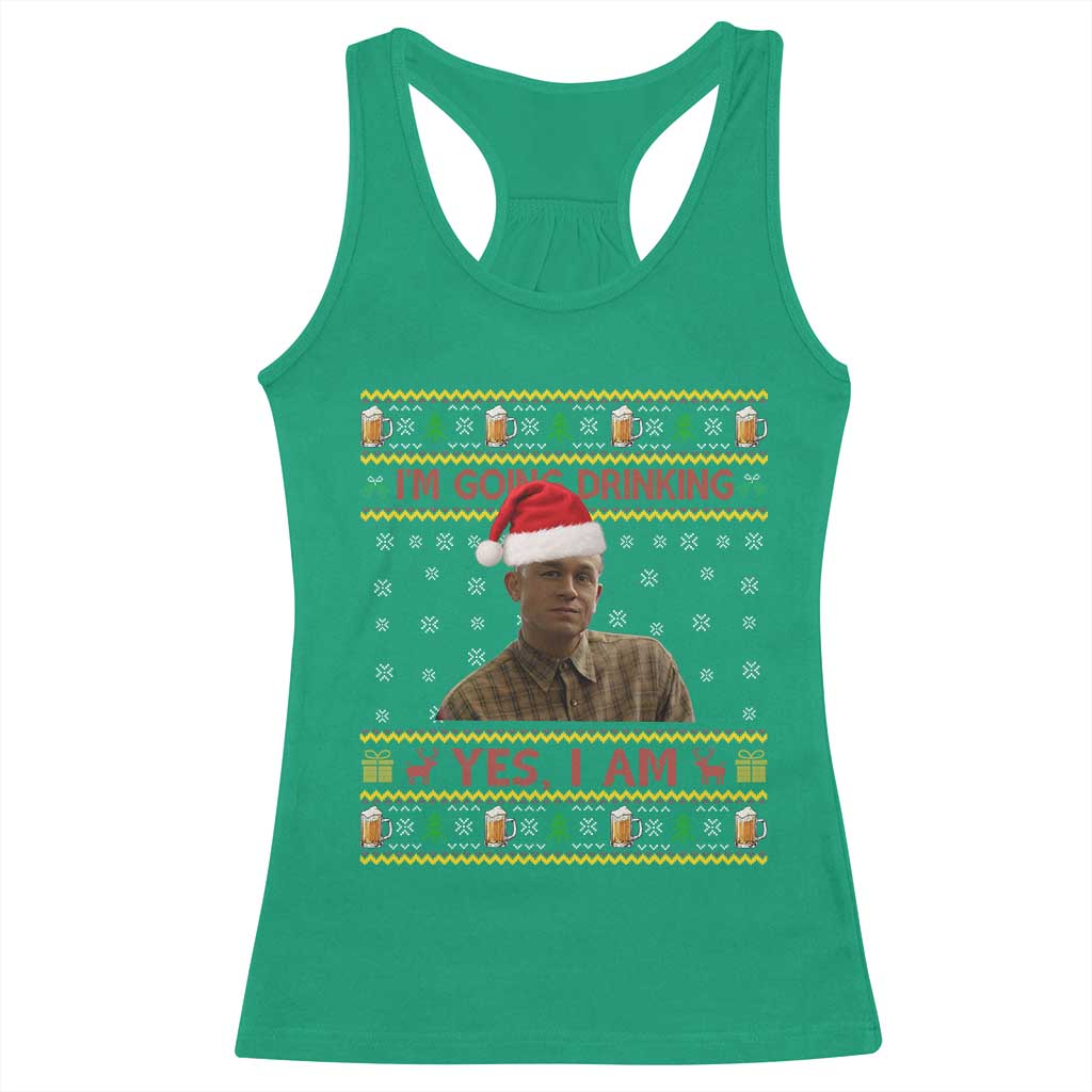 Charlie Hunnam Ed Gein Racerback Tank Top I Am Going Drinking Yes I Am Christmas - Wonder Print Shop