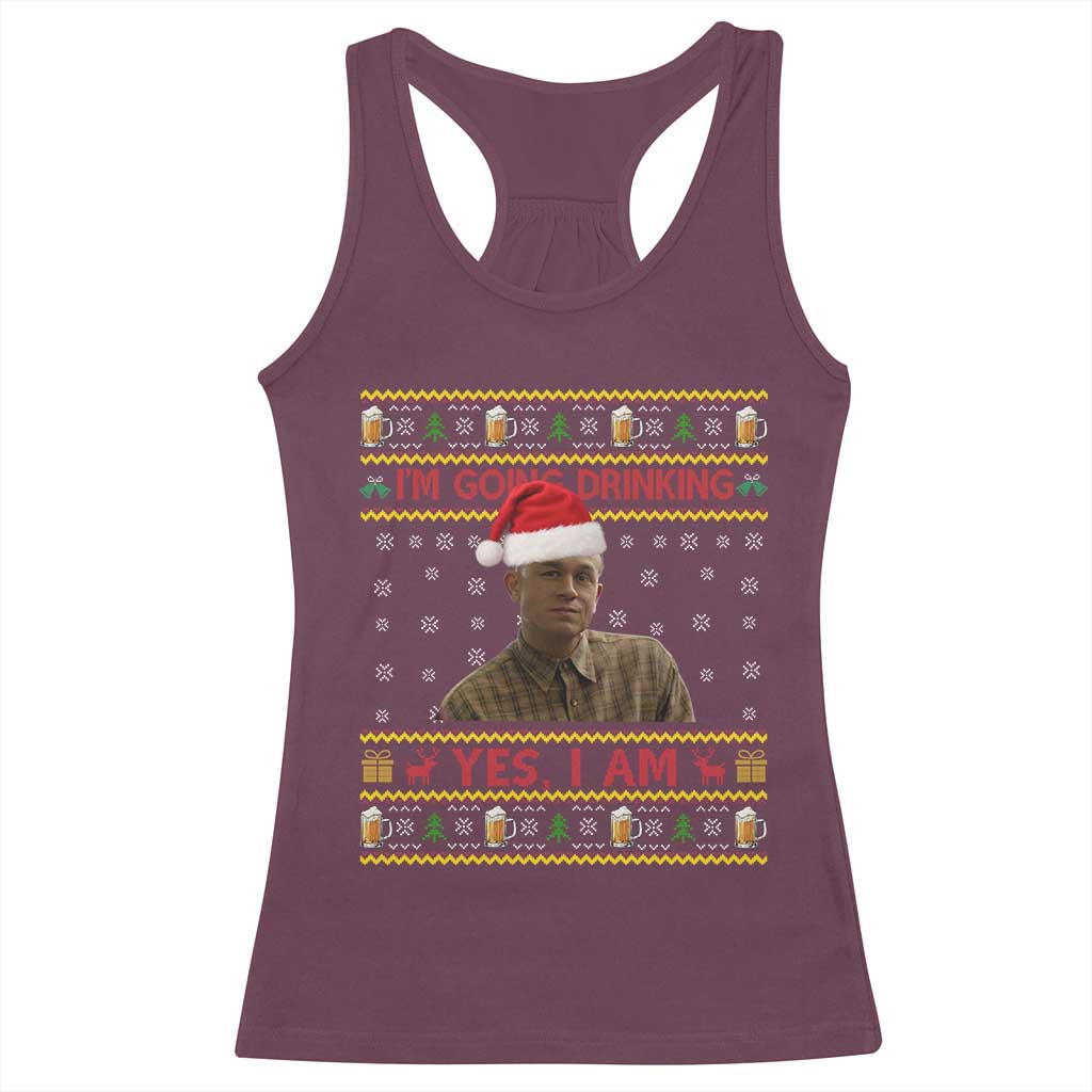 Charlie Hunnam Ed Gein Racerback Tank Top I Am Going Drinking Yes I Am Christmas - Wonder Print Shop
