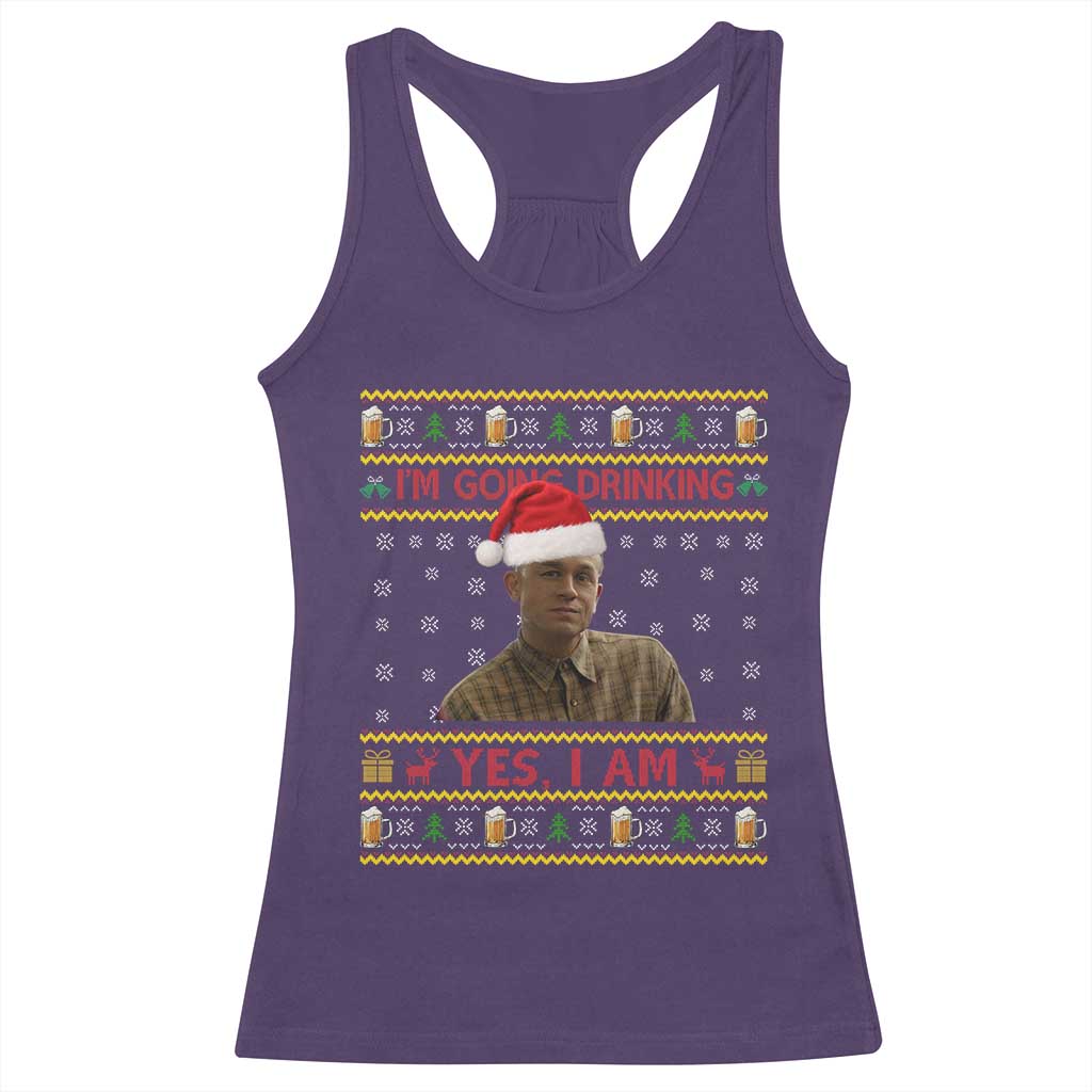 Charlie Hunnam Ed Gein Racerback Tank Top I Am Going Drinking Yes I Am Christmas - Wonder Print Shop
