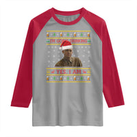 Charlie Hunnam Ed Gein Raglan Shirt I Am Going Drinking Yes I Am Christmas - Wonder Print Shop