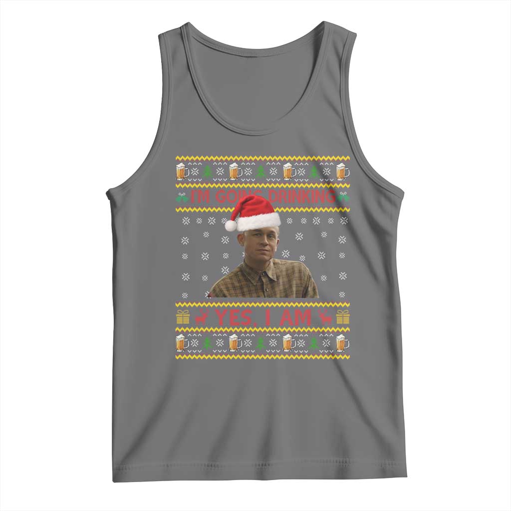 Charlie Hunnam Ed Gein Tank Top I Am Going Drinking Yes I Am Christmas - Wonder Print Shop
