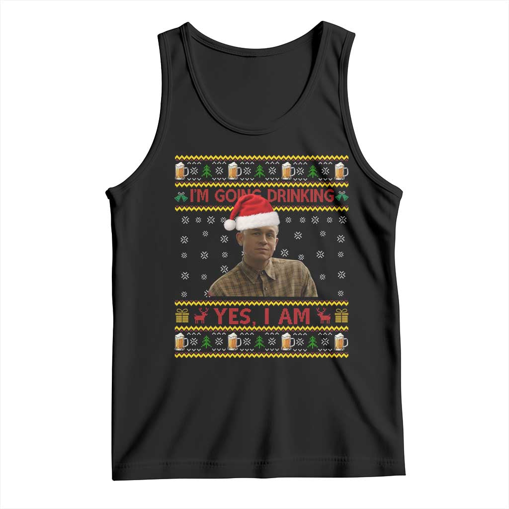 Charlie Hunnam Ed Gein Tank Top I Am Going Drinking Yes I Am Christmas - Wonder Print Shop