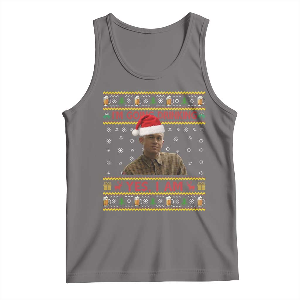 Charlie Hunnam Ed Gein Tank Top I Am Going Drinking Yes I Am Christmas - Wonder Print Shop