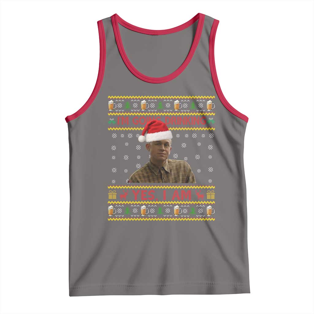 Charlie Hunnam Ed Gein Tank Top I Am Going Drinking Yes I Am Christmas - Wonder Print Shop