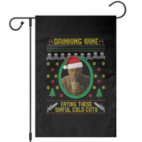 Charlie Hunnam Ed Gein Garden Flag Drinking Wine Eating These Sinful Cold Cuts - Wonder Print Shop