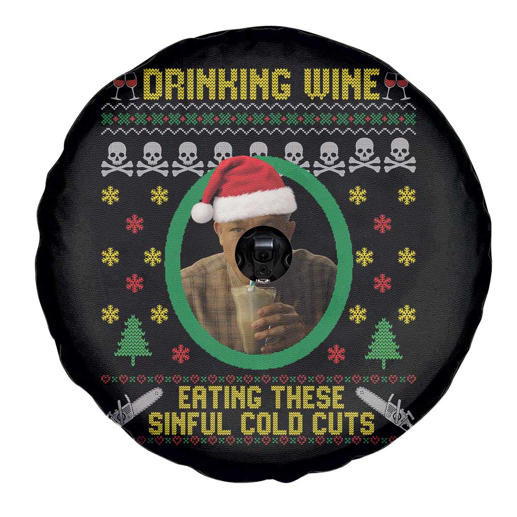 Charlie Hunnam Ed Gein Spare Tire Cover Drinking Wine Eating These Sinful Cold Cuts - Wonder Print Shop