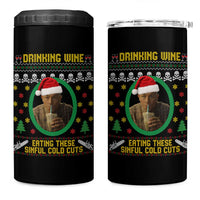 Charlie Hunnam Ed Gein 4 in 1 Can Cooler Tumbler Drinking Wine Eating These Sinful Cold Cuts - Wonder Print Shop