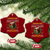 Charlie Hunnam Ed Gein Ceramic Ornament Drinking Wine Eating These Sinful Cold Cuts - Wonder Print Shop