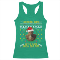 Charlie Hunnam Ed Gein Racerback Tank Top Drinking Wine Eating These Sinful Cold Cuts - Wonder Print Shop