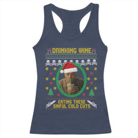 Charlie Hunnam Ed Gein Racerback Tank Top Drinking Wine Eating These Sinful Cold Cuts - Wonder Print Shop