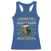 Charlie Hunnam Ed Gein Racerback Tank Top Drinking Wine Eating These Sinful Cold Cuts - Wonder Print Shop