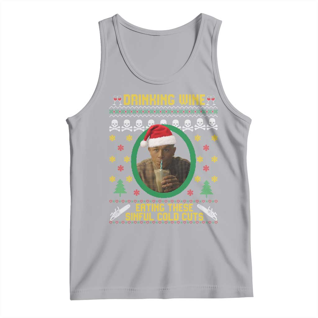 Charlie Hunnam Ed Gein Tank Top Drinking Wine Eating These Sinful Cold Cuts - Wonder Print Shop