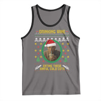 Charlie Hunnam Ed Gein Tank Top Drinking Wine Eating These Sinful Cold Cuts - Wonder Print Shop