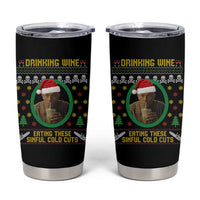 Charlie Hunnam Ed Gein Tumbler Cup Drinking Wine Eating These Sinful Cold Cuts - Wonder Print Shop