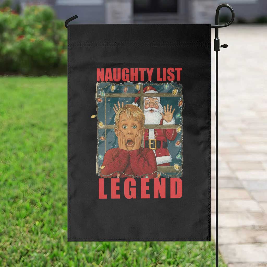 Santa Christmas Movie Funny Garden Flag Naughty List Legend - Wonder Print Shop