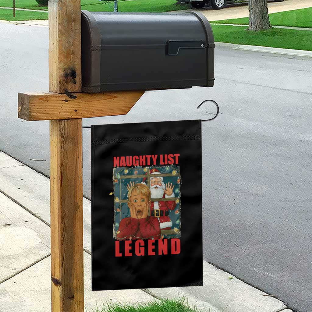 Santa Christmas Movie Funny Garden Flag Naughty List Legend - Wonder Print Shop