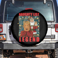 Santa Christmas Movie Funny Spare Tire Cover Naughty List Legend - Wonder Print Shop